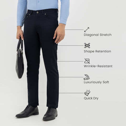 Dark Navy Winter Work Jeans