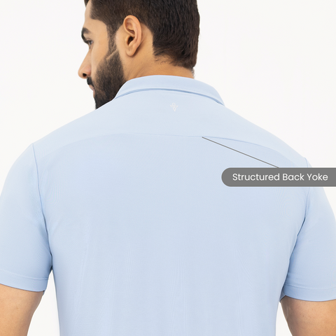 Ice Blue Startup Work-Polo