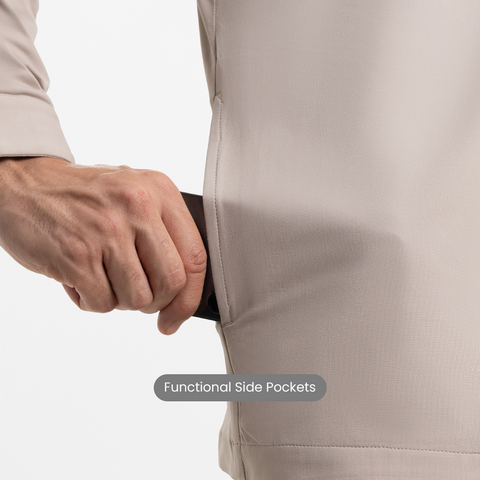 Beige Workday Shacket