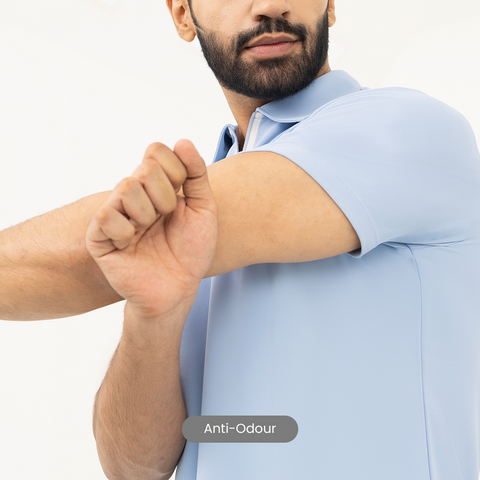Ice Blue Startup Work-Polo
