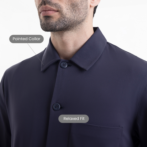 Navy Workday Shacket