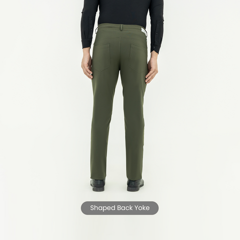 Solid Olive FlexPro 5 Pocket Pants