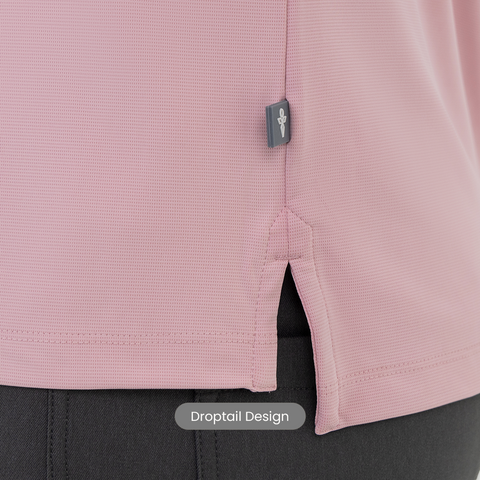 Mauve Smart Stretch Polo