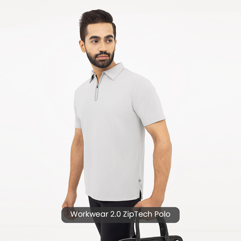 Steel Grey Startup Work-Polo