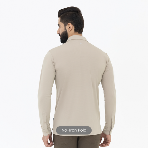 Beige Work Shirt Polo