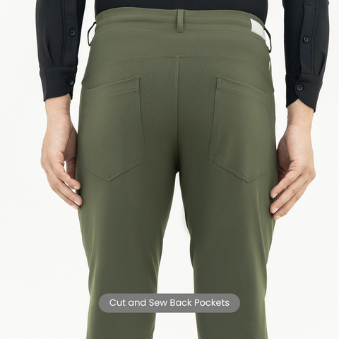 Solid Olive FlexPro 5 Pocket Pants