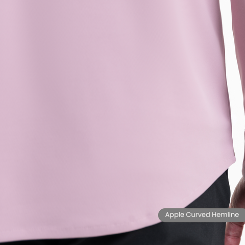 Mauve Workday Shirt with Tie Collar