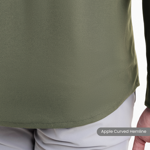 Four Leaf Clover Workday Shirt with Tie Collar