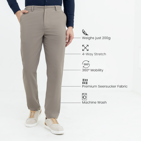 Beige Air Work Pants