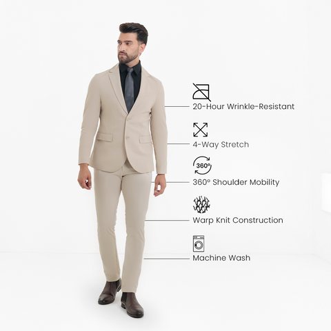 Beige 2035 Work Suit