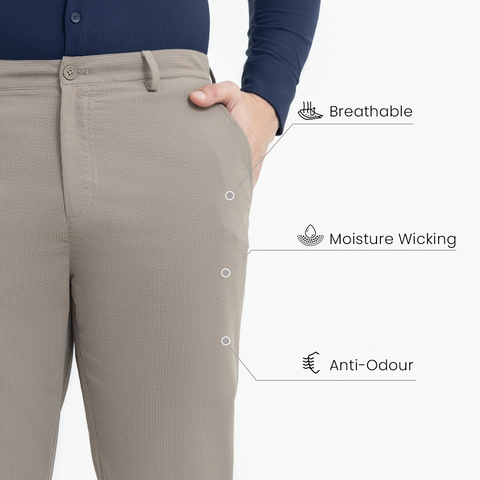 Beige Air Work Pants