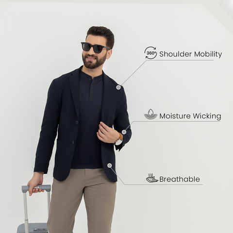 Navy Air Work Blazer