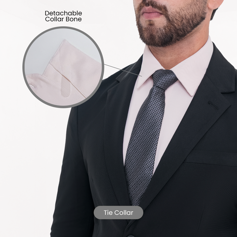 Prime Rose Workday Shirt with Tie Collar