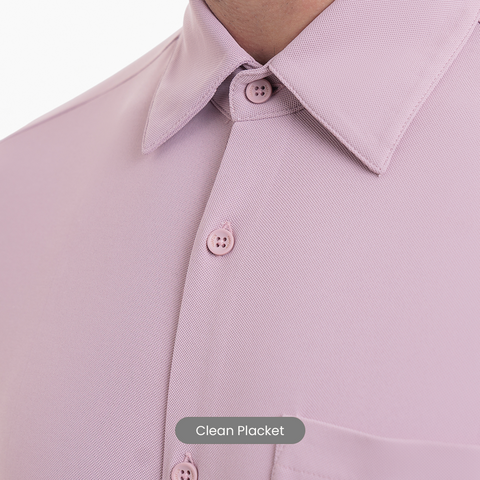 Mauve Workday Shirt with Tie Collar