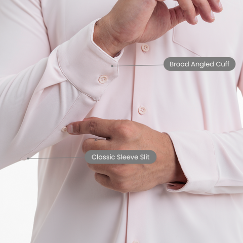 Prime Rose Workday Shirt with Tie Collar