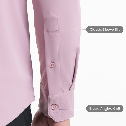 Mauve Workday Shirt with Tie Collar