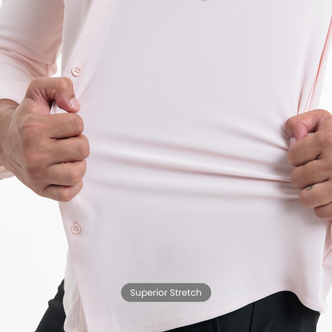 Prime Rose Workday Shirt with Tie Collar