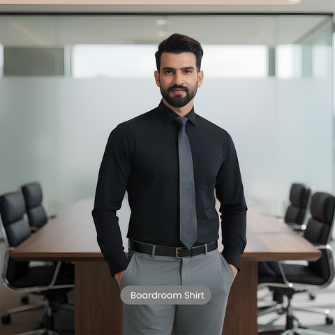 Classic Black Boardroom Shirt