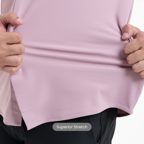 Mauve Workday Shirt with Tie Collar