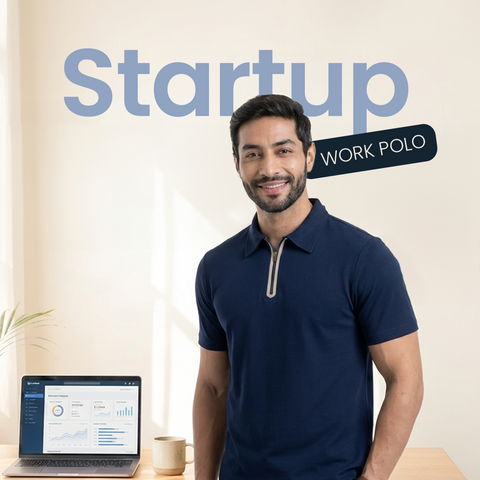 Navy Startup Work-Polo