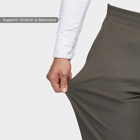 Olive Cross Pocket Relaxed Fit Pants - Harfun.in