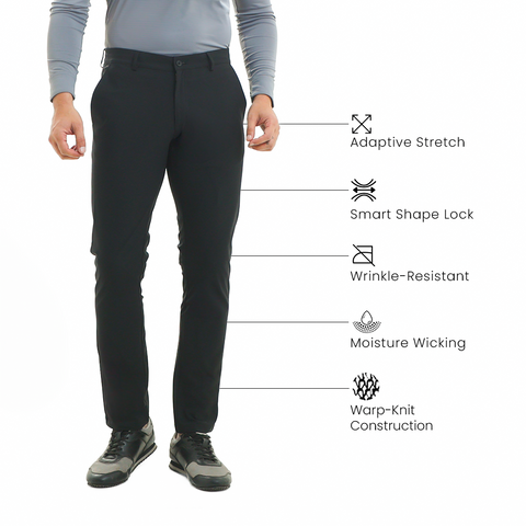 Solid Black Executive WorkPants