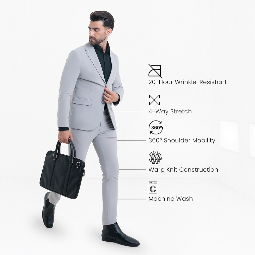 Light Grey 2035 Work Suit – Harfun.in