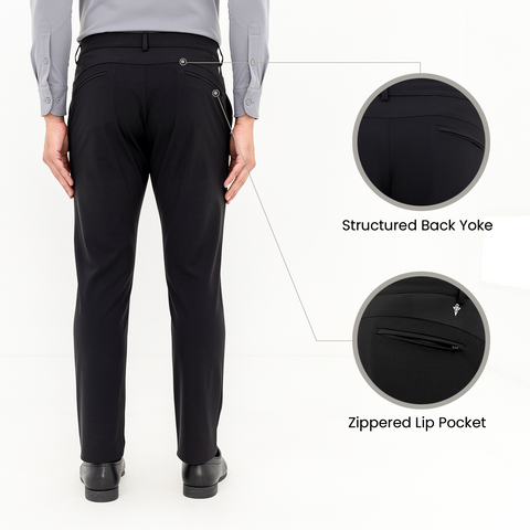Solid Black Executive WorkPants