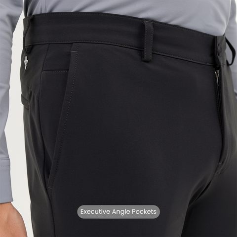 Solid Black Executive WorkPants