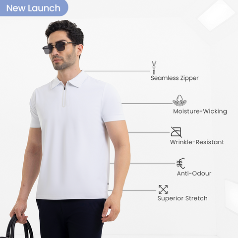 White Startup Work-Polo
