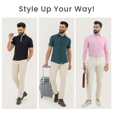 Beige Executive WorkPants