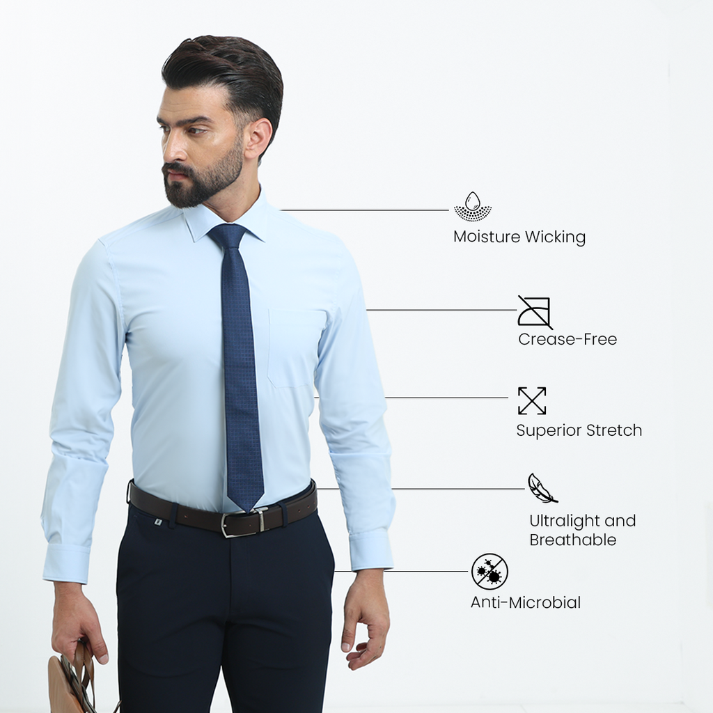 Executive Blue Boardroom Shirt – Harfun.in