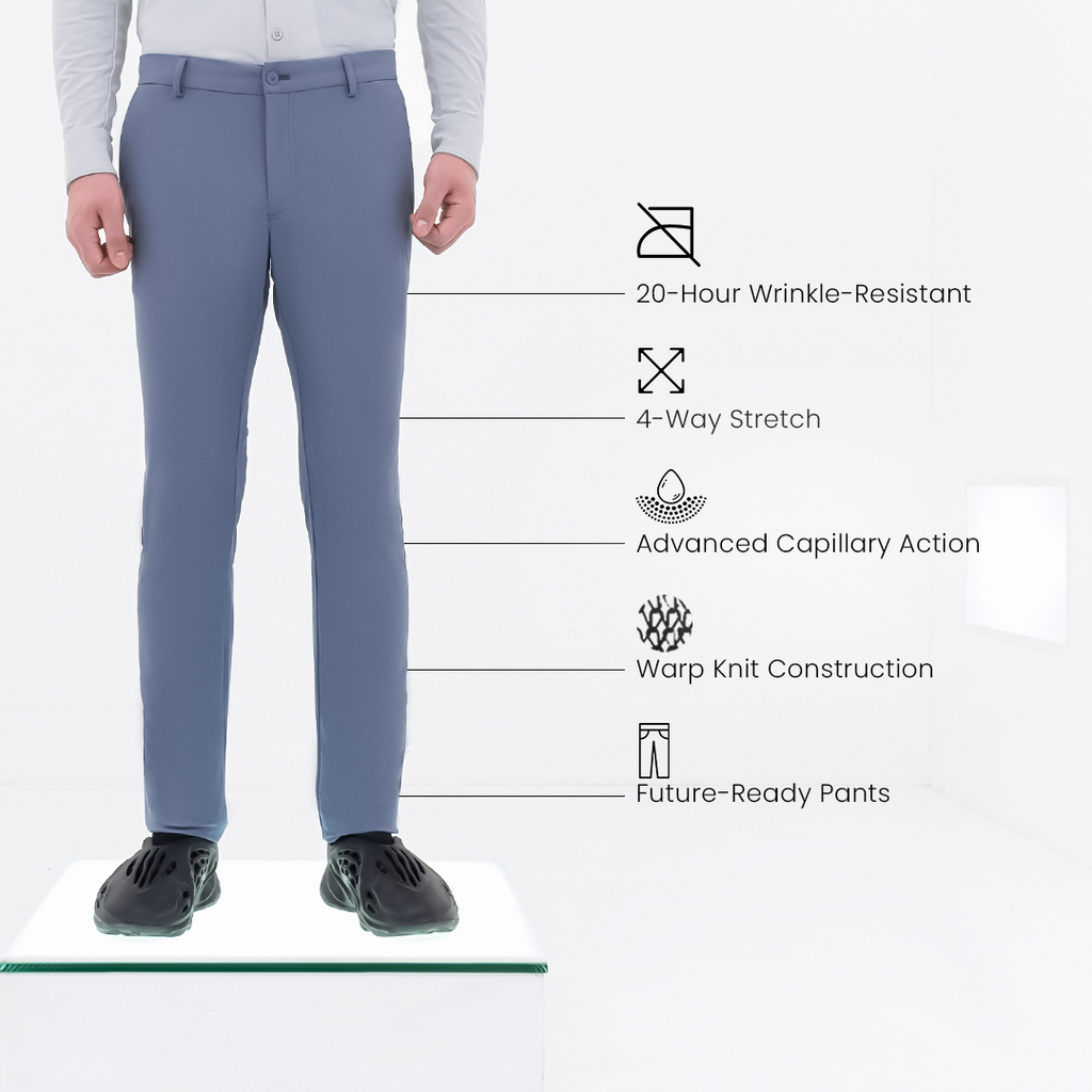 Metal Blue 2035 Workday Pants – Harfun.in