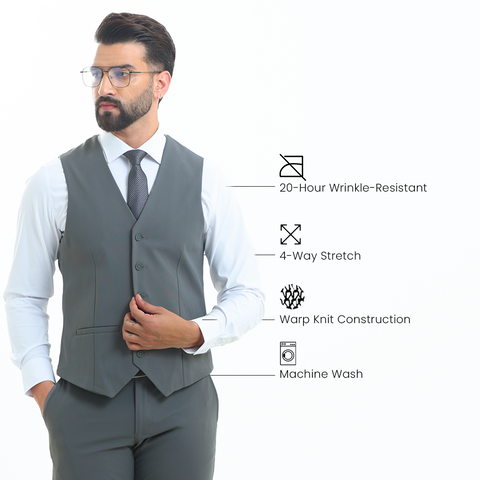Dark Grey 2035 Workday Waistcoat