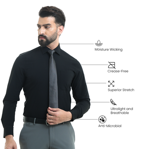 Classic Black Boardroom Shirt