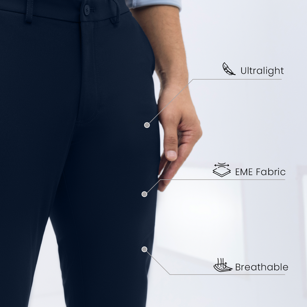 Navy Blue 2035 Workday Pants – Harfun.in