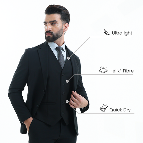 Black 2035 Workday Waistcoat