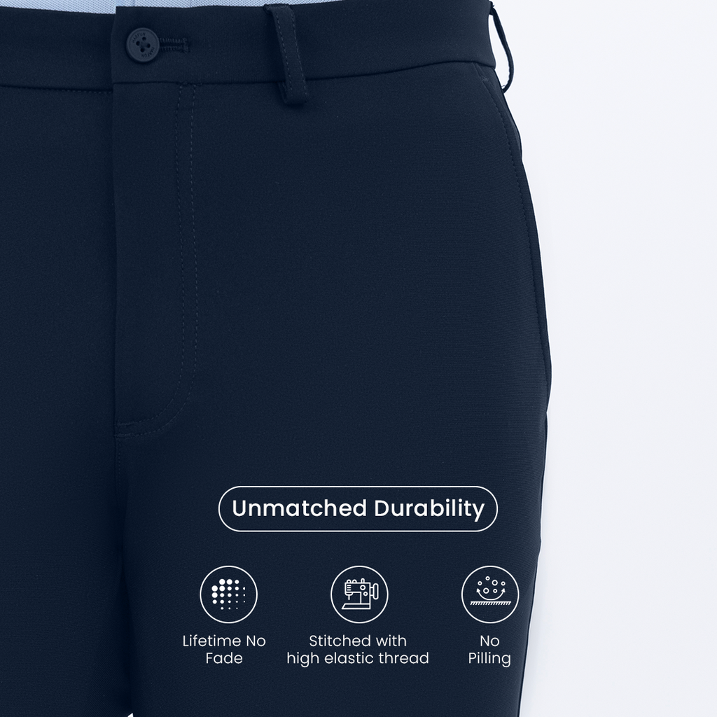 Navy Blue 2035 Workday Pants – Harfun.in