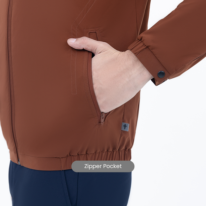Coffee Brown Workday Jacket with Raglan Sleeves – Harfun.in