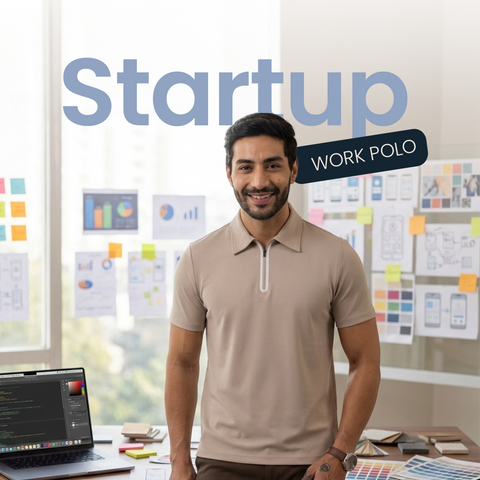 Beige Startup Work-Polo