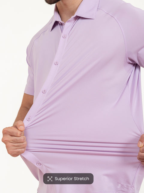 Pastel Lilac Raglan-Short Sleeves CoolPro Shirt