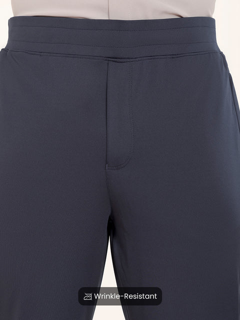 Solid Navy Work-to-Workout Pants