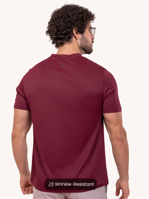 Solid Wine Work to Workout Henleys