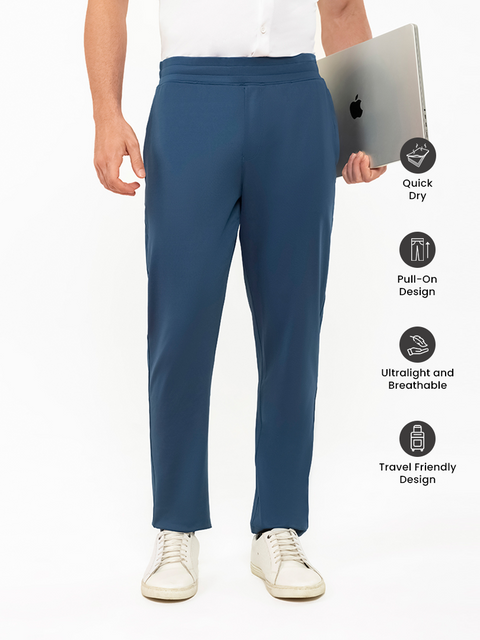 Classic Blue Work-to-Workout Pants