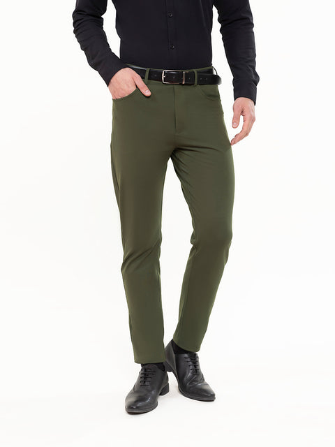 Solid Olive Work-Ready Denims