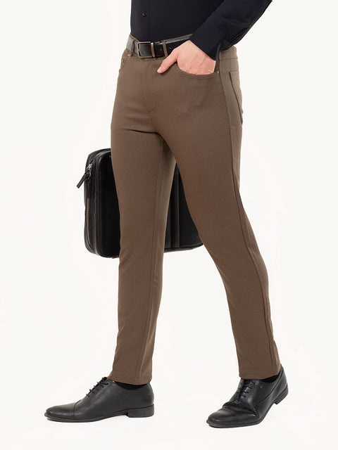 Solid Brown Work Tech Jeans 2.0