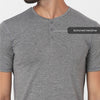Dot Melange Grey Workday Henley - Harfun.in
