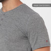 Dot Melange Grey Workday Henley - Harfun.in