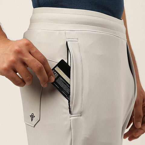 Solid Grey Workday Pant - Harfun.in