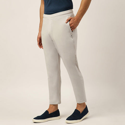 Solid Grey Workday Pant - Harfun.in